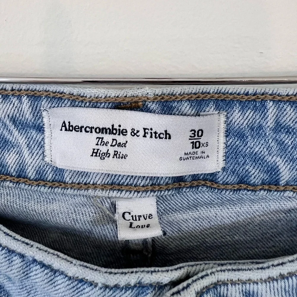 Abercrombie the dad high rise curve love jeans size 10xs - Picture 2 of 7
